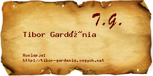 Tibor Gardénia névjegykártya
